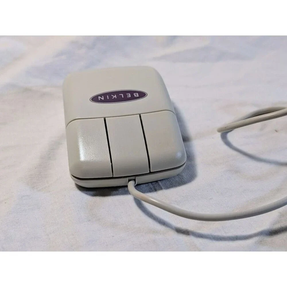 Vintage Belkin Serial & PS/2 Mouse - 990130122